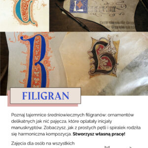 W głębinach filigranu. Dwudniowy warsztat kaligrafii w pracowni.